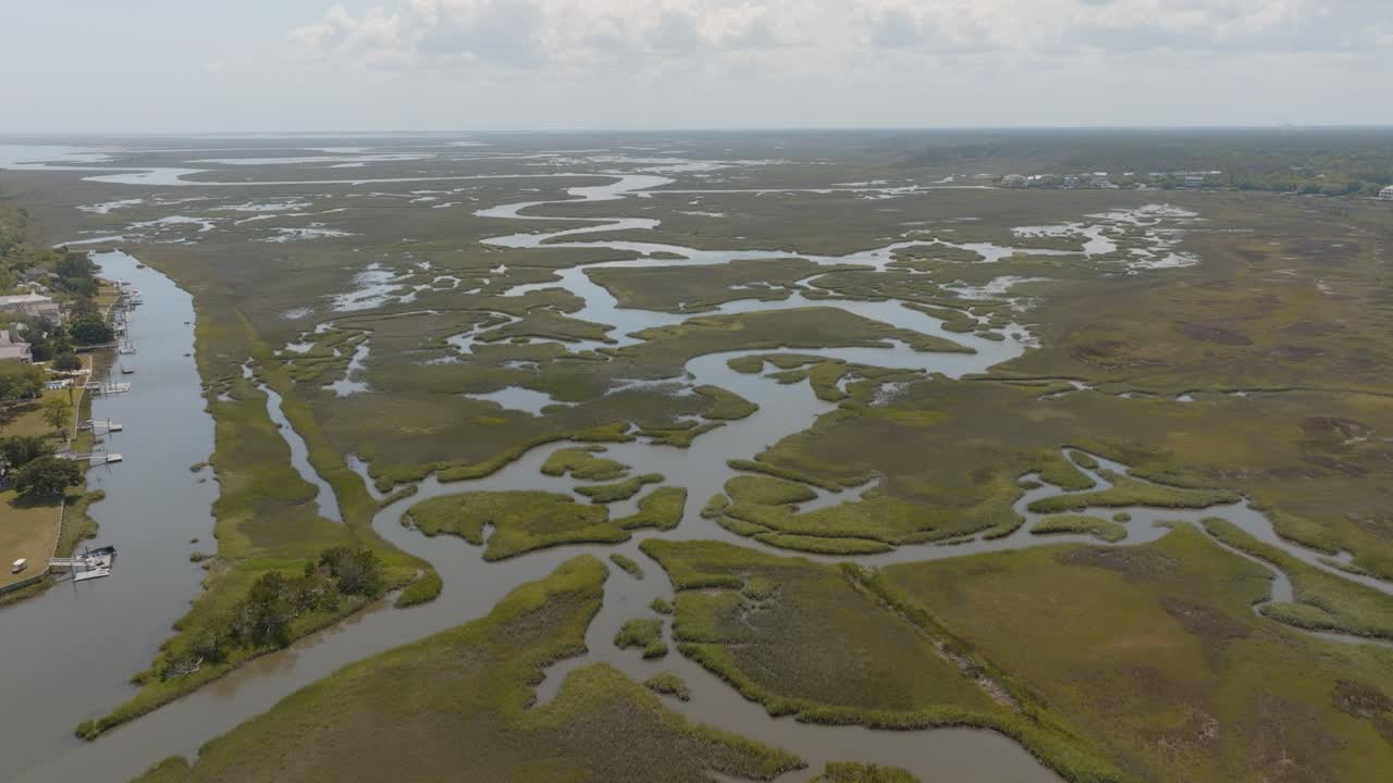 Palude lungo la costa di Pawleys Island, Carolina del Sud