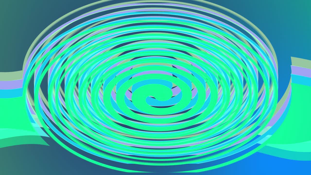 추상적인 다채로운 나선형 배경 4k 모션 비디오
