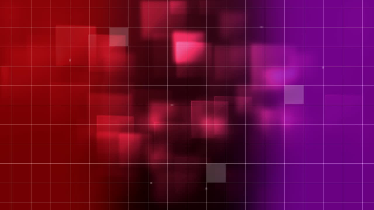 Animation of grid pattern against 3d decor