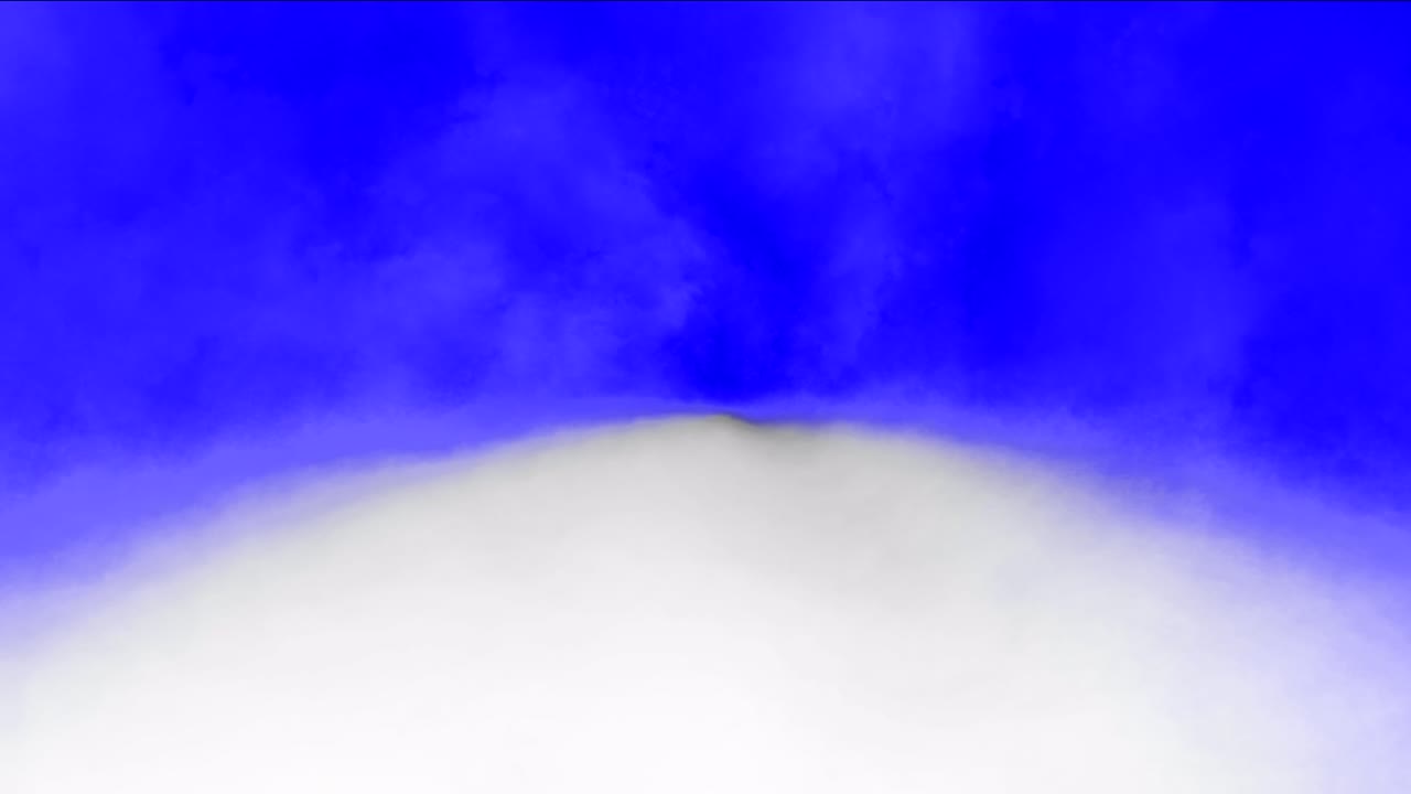 파란색 배경에 겨울 도로