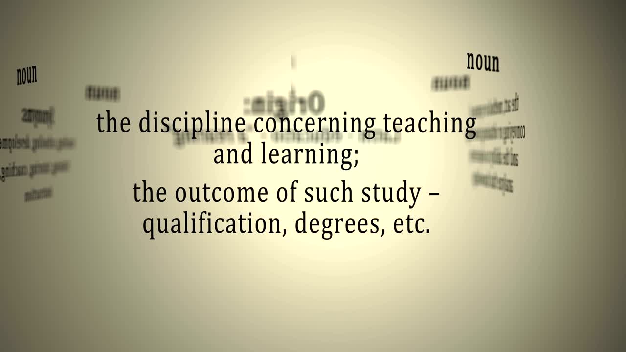 Definition: Education