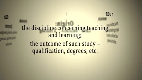 definición: la educación