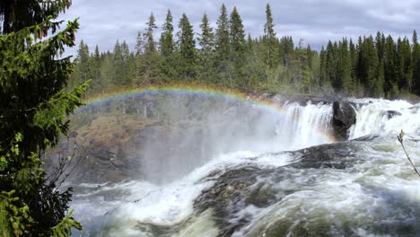 Ristafallet-waterfall-in-the-western-part-of-Jamtland-is-listed-as-one-of-the-most-beautiful-waterfalls-in-Sweden.