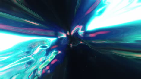 viajar a través de un túnel de agujero de gusano - animación