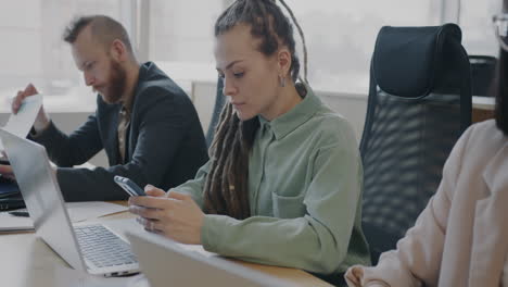 reunión de negocios en curso