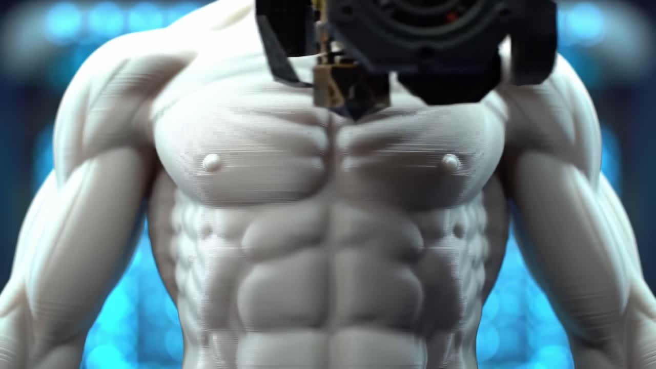 Advanced 3D Printing of a Muscular Torso: Exploring the Process from Start to Finish with Realistic Detailing and High-Quality Manufacturing Techniques