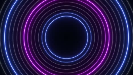 espectáculo de láser de neón de luz abstracta en fondo negro. animación en bucle. video 4k