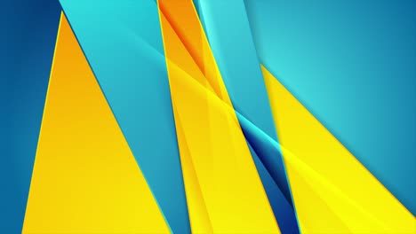 bright yellow and blue glossy stripes abstract motion background