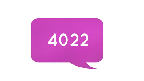 números en el cuadro de chat 4k