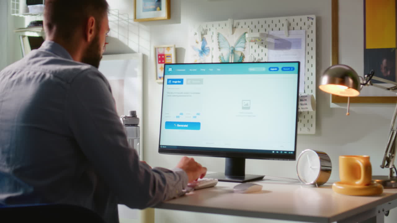 hombre que trabaja en el equipo