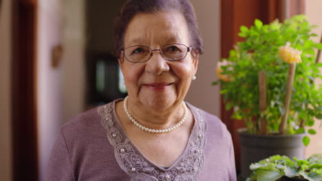 portrait of a smiling senior woman