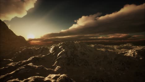 paisaje montañoso a gran altitud