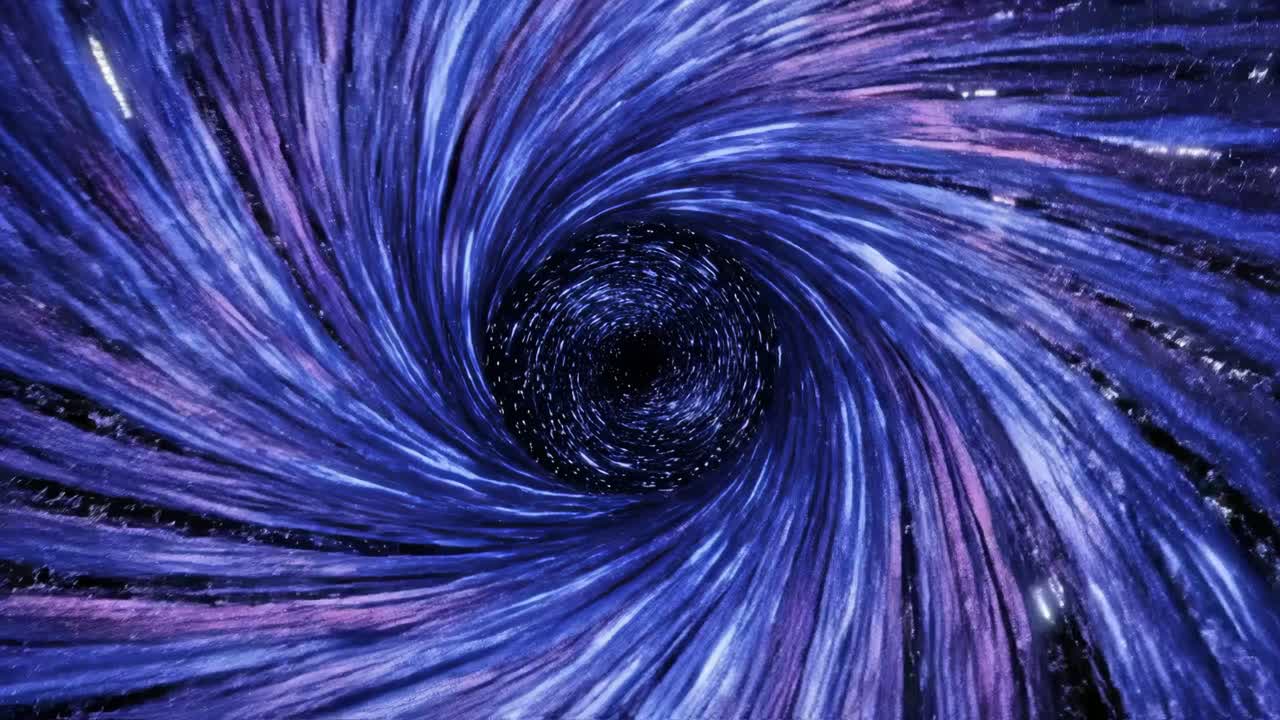 agujero de gusano abstracto en el espacio
