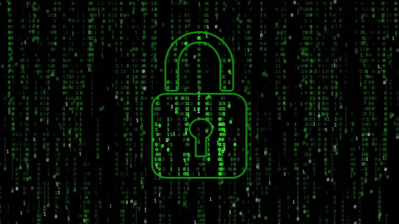 Loop of matrix style code background