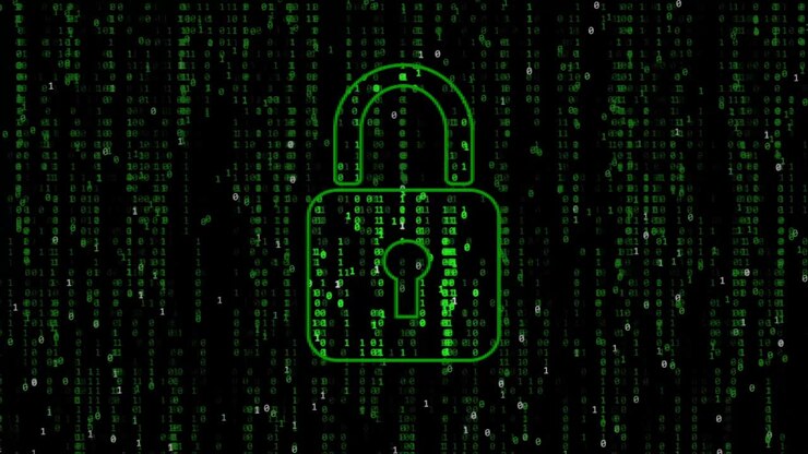 Loop of matrix style code background