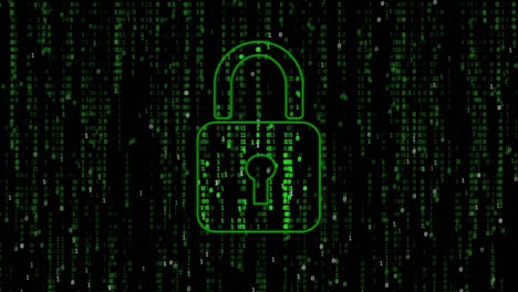 Loop of matrix style code background
