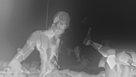 destroyed andorids on a junkyard in xray