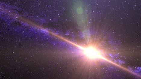 bright light from galaxies in the universe