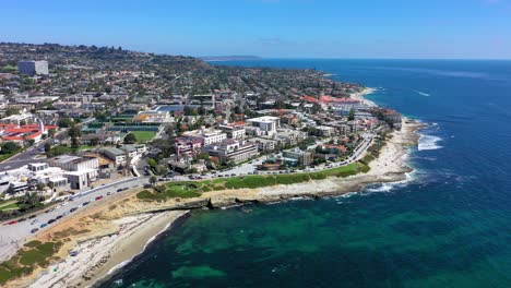 drone view of la jolla ca