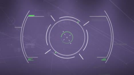 animation of scope scanning with network of connections