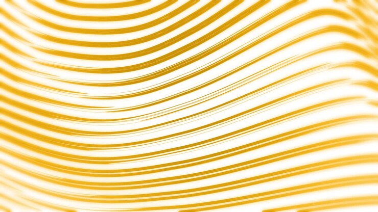 yellow and white wave seamless loop pattern abstract motion background. 3d animation