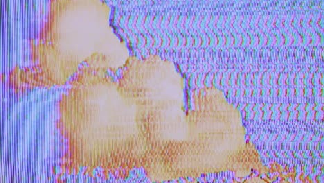 cloudscape glitch art, cloud timelapse artistic trippy visual, psychedelic, chromatic aberation, distortion, cloud, smoke, glitched, vaporwave, noise, CRT TV, effect, circuit bending, sky skylapse