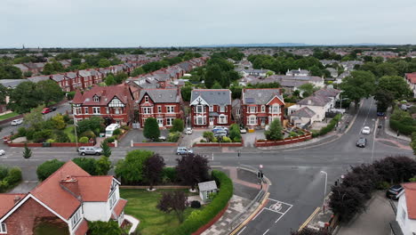 antena de calles y casas de southport