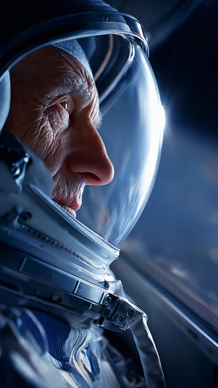 An Astronaut's Journey: A Captivating Glimpse Into the Eyes of Experience, Exploring the Depths of Space Through the Lens of an Elderly Space Explorer