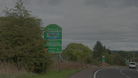 welcome to inverness city sign
