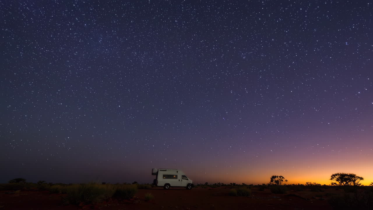 Starry Night Desert Camping