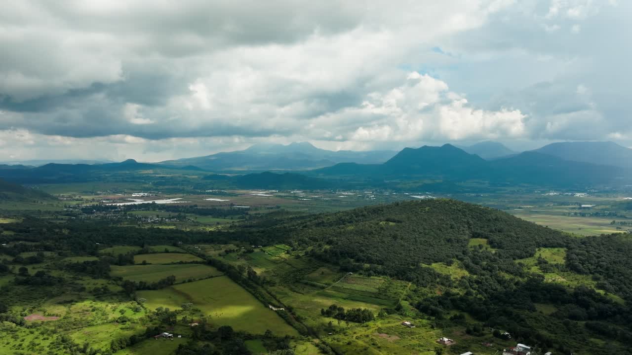 AERIAL VIEW OF THE VALLEY NEAR PATZCUARO LAKE