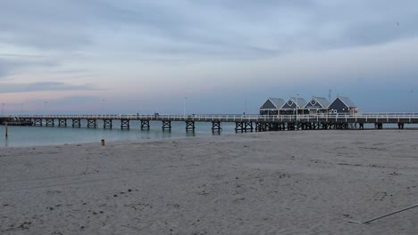 busselton jetty pier over ocean in australia