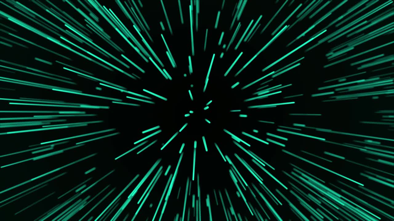 추상적인 데이터 흐름 공간, 광선, 폭발 효과, sf 모션 벽지, 3d 렌더링