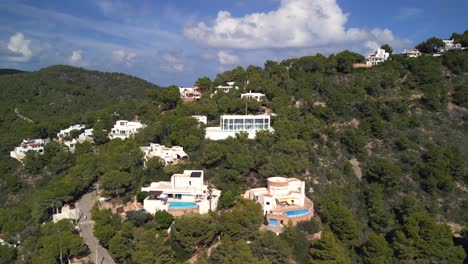 futuristic luxury villa on the mountainside