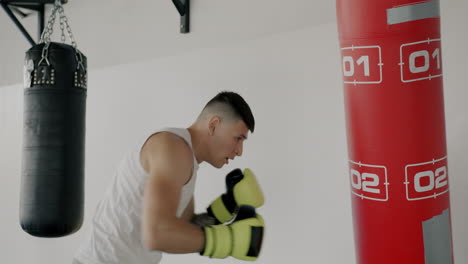 sesión de entrenamiento de boxeo
