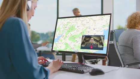 video call with location tracking in office