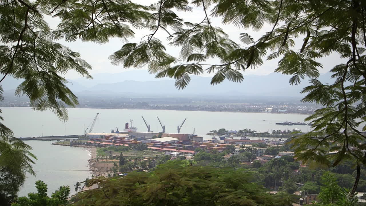 View of Cap Haitien's commercial harbor
