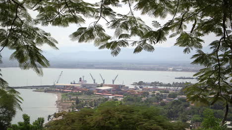 view of cap haitien's commercial harbor