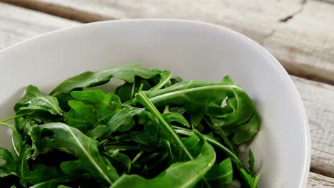arugula in bowl