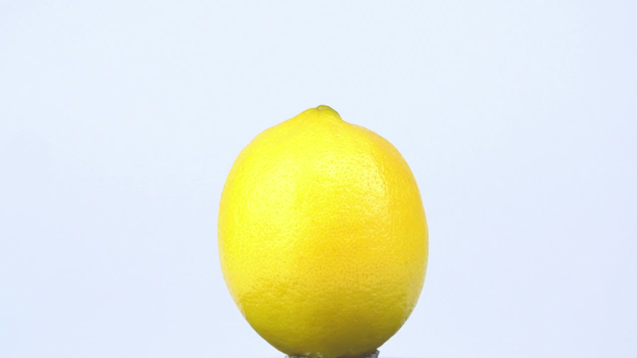 Fruit yellow lemon twists. Food. Video.