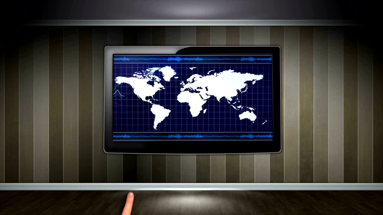 antecedentes comerciales, tierra y gráficos, animación, renderización, bucle