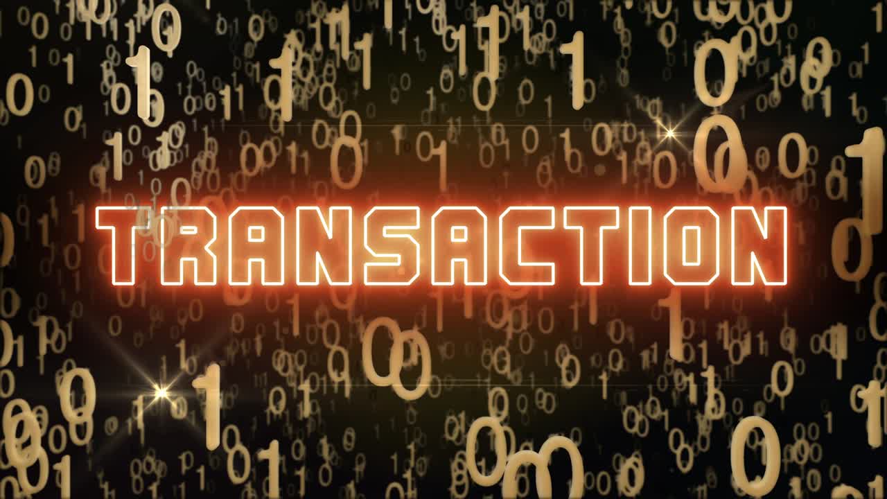 디지털 코드를 가진 골든 트랜잭션 개념