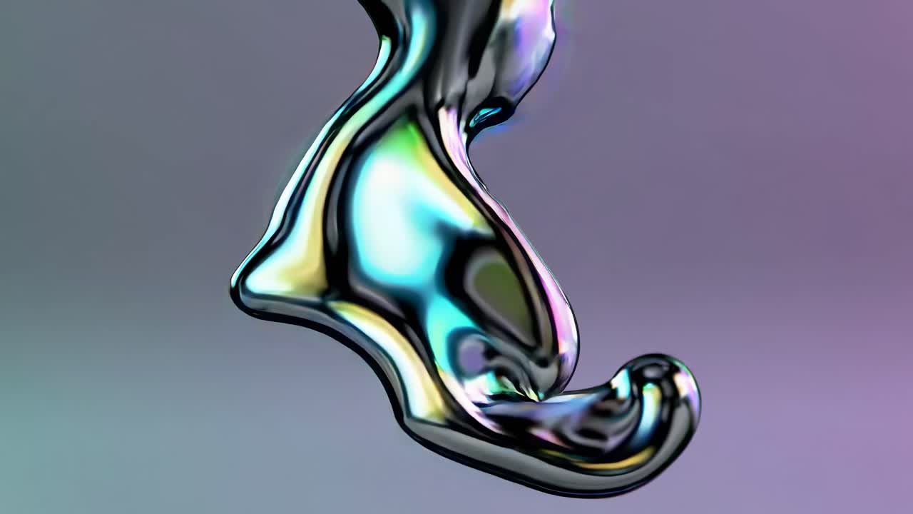 formas líquidas iridescentes abstractas