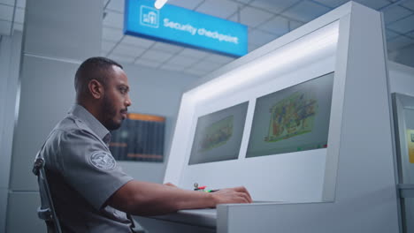 punto de control de seguridad del aeropuerto