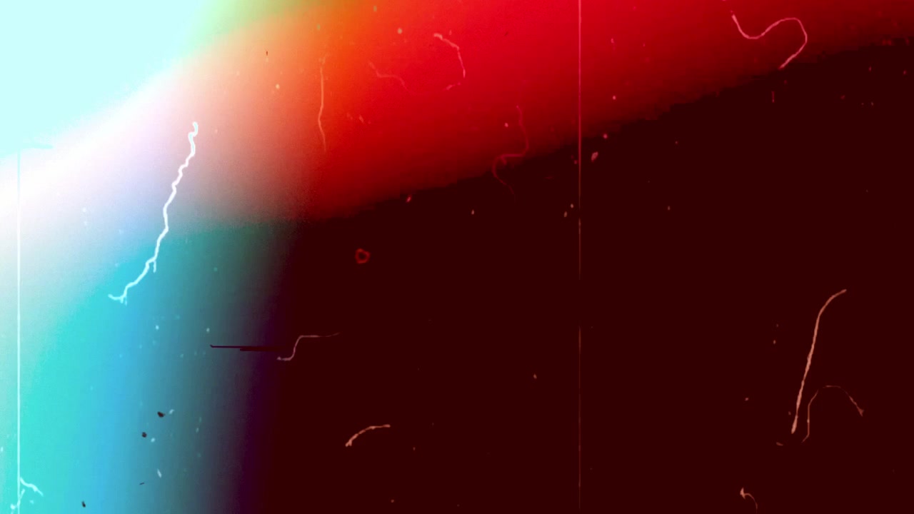 Abstract Film Grain and Light Leak Overlay Effect