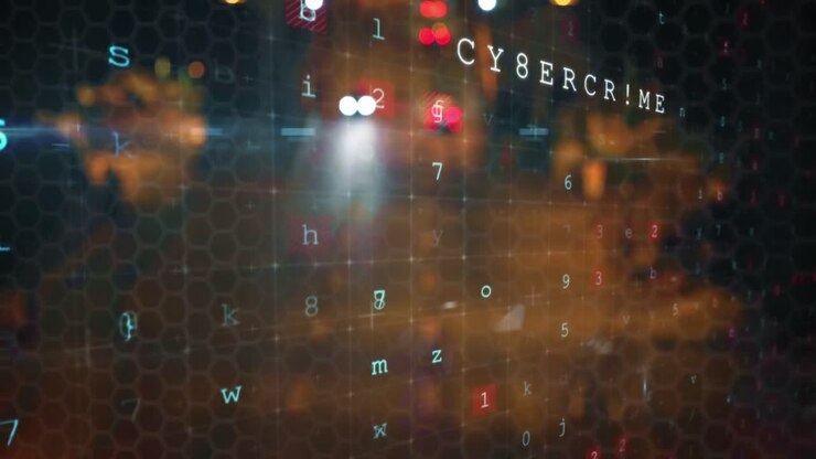 Cyber Crime and Online Security Animation 4k