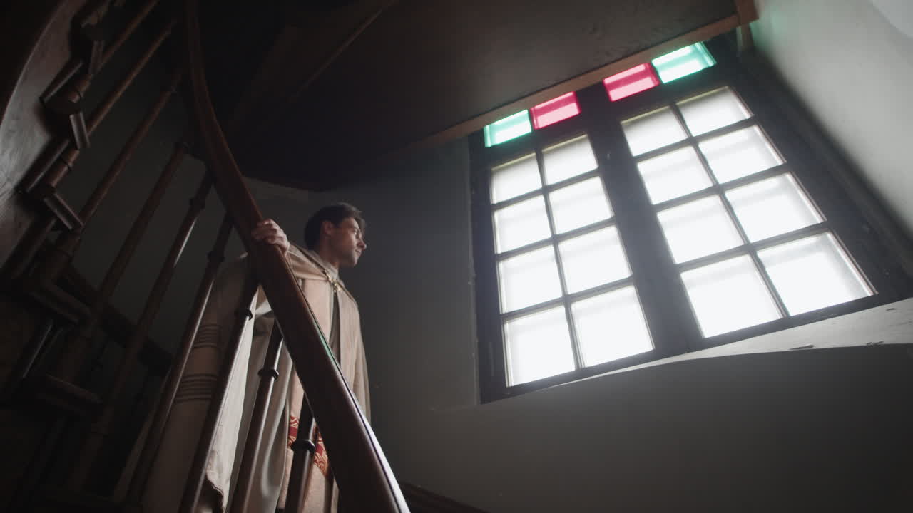 Man on a Spiral Staircase