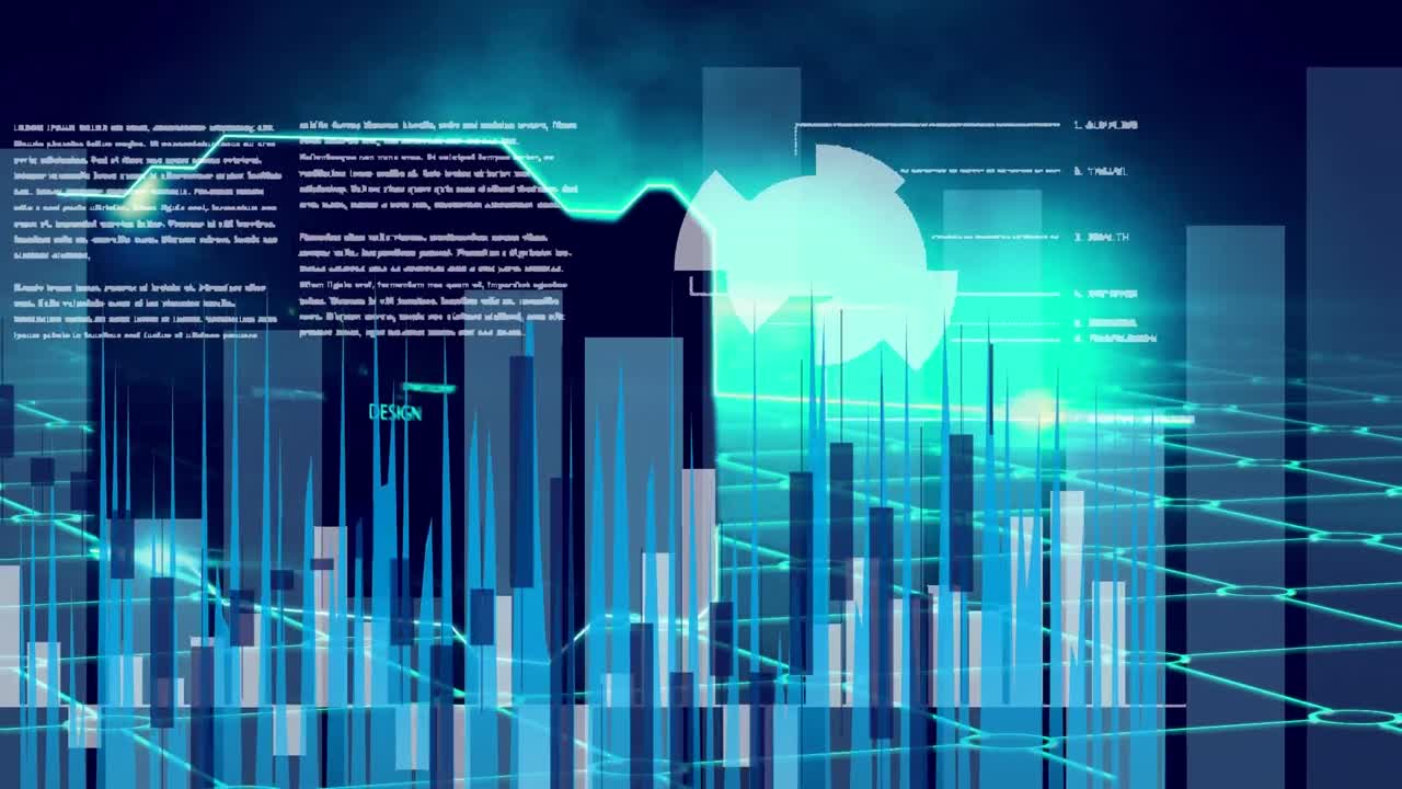 Animation of data processing over diagrams
