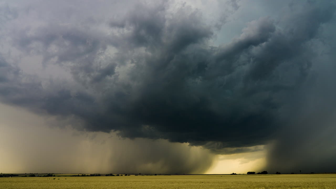 Rainstorm drifting by time lapse