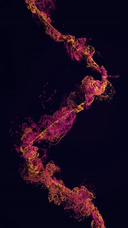 abstract colorful particle flow